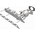24425 Catalytic Converter, 2.4L, 5Cyl, Federal EPA Standard, 46-State Legal (Cannot ship to CA, CO, NY or ME), HM Grade Series, Direct Fit