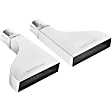 35150 Exhaust Tip - Polished, Stainless Steel, Single, Universal, Set of 2