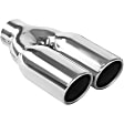 35167 Exhaust Tip - Polished, Stainless Steel, Dual, Universal, Sold individually