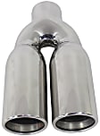 35167 Exhaust Tip - Polished, Stainless Steel, Dual, Universal, Sold individually