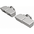 35221 Exhaust Tip - Polished, Stainless Steel, Dual, Direct Fit, Set of 2
