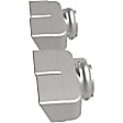 35221 Exhaust Tip - Polished, Stainless Steel, Dual, Direct Fit, Set of 2