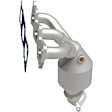 51057 Front, Driver or Passenger Side Catalytic Converter, Federal EPA Standard, 46-State Legal (Cannot ship to CA, CO, NY or ME), OEM Grade Series, Direct Fit