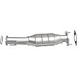 51579 Rear, Driver or Passenger Side Catalytic Converter, 3.6L, 6Cyl, Federal EPA Standard, 46-State Legal (Cannot ship to CA, CO, NY or ME), OEM Grade Series, Direct Fit
