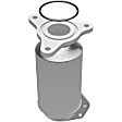 52889 Front Catalytic Converter, 2.5L, 4Cyl, Federal EPA Standard, 46-State Legal (Cannot ship to CA, CO, NY or ME), OEM Grade Series, Direct Fit