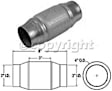 59956 No Returns Accepted - Catalytic Converter, Federal EPA Standard, 46-State Legal (Cannot ship to CA, CO, NY or ME), OEM Grade Series, Semi-Universal (Welding Required)