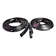 LM 23-D Weatherstrip Seal - Black, Door Seal, Direct Fit, Set of 2