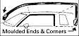 RR 5020-E Roof Rail Seal - Direct Fit, Set of 2