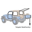 TG 98 Metro Moulded Replacement Weatherstrip Seal - Tailgate, Direct Fit, Sold individually