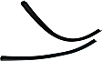 VS 4 Metro Moulded Replacement Weatherstrip Seal - Window, Direct Fit, Set of 2