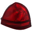 Passenger Side Tail Light, without Bulb, Halogen, Red Lens, 8 Cyl., 4.6L Engine