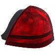 Passenger Side Tail Light, without Bulb, Halogen, Red Lens, 8 Cyl., 4.6L Engine