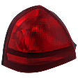 Driver Side Tail Light, without Bulb, Halogen, Red Lens, 8 Cyl., 4.6L Engine
