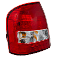 Driver Side Tail Light, with Bulb, Halogen, Clear and Red Lens, Except MP3/Mazdaspeed Models, Sedan