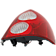 Passenger Side Tail Light, with Bulb, Halogen, Clear and Red Lens, Base Model, Hatchback