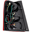 Passenger Side Tail Light, with Bulb, Halogen, Clear and Red Lens, 6 Cyl., 3.0L Engine