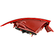 Passenger Side, Outer Tail Light, with Bulb, Halogen, Red Lens, With Standard Type Bumper, Sedan