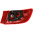 Driver Side, Outer Tail Light, with Bulb, Halogen, Red Lens, With Standard Type Bumper, Sedan