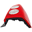 Passenger Side Tail Light, without Bulb, Halogen, Clear and Red Lens