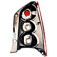 Driver Side Tail Light, without Bulb, Halogen, Clear and Red Lens
