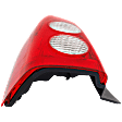 Driver Side Tail Light, without Bulb, Halogen, Clear and Red Lens