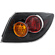 Passenger Side Tail Light, without Bulb, Halogen, Clear Lens, Hatchback