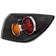 Passenger Side Tail Light, without Bulb, Halogen, Clear Lens, Hatchback