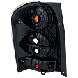 Passenger Side Tail Light, without Bulb, Halogen, Clear and Red Lens, With Rocker Moldings, 6 Cyl., 3.0L Engine