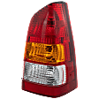 Passenger Side Tail Light, with Bulb, Halogen, Amber, Clear and Red Lens
