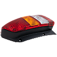 Passenger Side Tail Light, with Bulb, Halogen, Amber, Clear and Red Lens