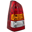 Driver Side Tail Light, with Bulb, Halogen, Amber, Clear and Red Lens