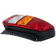 Driver Side Tail Light, with Bulb, Halogen, Amber, Clear and Red Lens