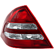 Driver Side Tail Light, without Bulb, Halogen, Clear and Red Lens, Sedan, (203) Chassis