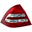 Driver Side Tail Light, without Bulb, Halogen, Clear and Red Lens, Sedan, (203) Chassis