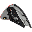 Passenger Side Tail Light, without Bulb, Halogen, Clear and Red Lens, Sedan, For Models Without Appearance Package