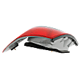 Passenger Side Tail Light, without Bulb, Halogen, Clear and Red Lens, Sedan, For Models Without Appearance Package