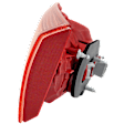 Passenger Side, Inner Tail Light, with Bulb, Halogen, Clear and Red Lens, 09-09, Without Turbo, Except Sportback Models