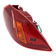 Passenger Side, Outer Tail Light, with Bulb, Halogen, Red Lens, 09-09, Without Turbo, Except Sportback Models