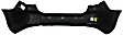 Rear Primed Bumper Cover, Non-Turbo, CAPA CERTIFIED