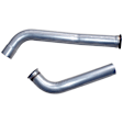 DA6206 Down Pipe - Natural, Aluminized Steel, Direct Fit, Set of 2
