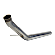 DS9405 Down Pipe - Natural, Stainless Steel, Direct Fit, Sold Individually