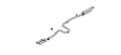 S4202409 Cat-Back Exhaust System, 1.6L, 4Cyl, Made of Stainless Steel, Armor Plus Series