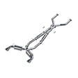 S4406304 Cat-Back Exhaust System, 3.0L, 6Cyl, Made of Stainless Steel, Armor Pro Series
