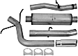 S5062AL Cat-Back Exhaust System, 5.3L, 8Cyl, Made of Aluminized Steel, Armor Lite Series