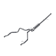 S5065AL Cat-Back Exhaust System, 6.2L, 8Cyl, Made of Aluminized Steel, Armor Lite Series