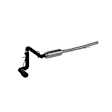S5087BLK Cat-Back Exhaust System, Made of Aluminized Steel, Armor BLK Series