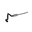 S5087BLK Cat-Back Exhaust System, Made of Aluminized Steel, Armor BLK Series