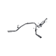 S5110AL Cat-Back Exhaust System, 5.7L, 8Cyl, Made of Aluminized Steel, Armor Lite Series