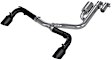 S5207BLK Resonator-Back Exhaust System, 2.0L, 4Cyl, Made of Aluminized Steel, Armor BLK Series