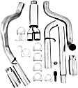 S5208AL Cat-Back Exhaust System, 6.8L, 10Cyl, Made of Aluminized Steel, Armor Lite Series